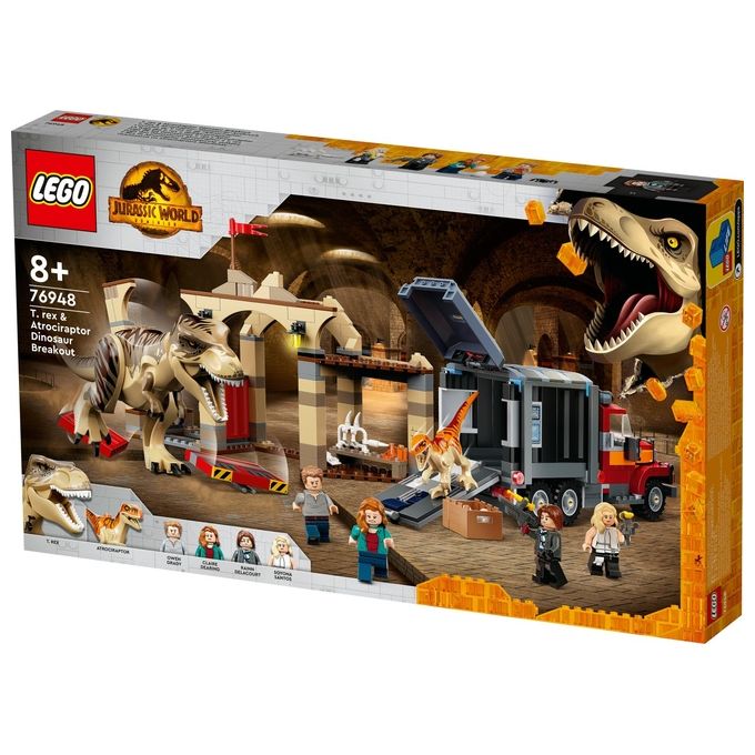 LEGO Jurassic World la Fuga del T.Rex e dell'Atrociraptor