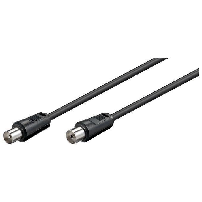 Ednet cavo antenna maschio-femmina mt 5 colore nero