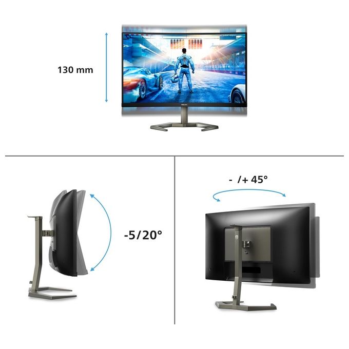Philips 27M1C5200W-00 Monitor Pc 27'' 1920x1080 Pixel Nero