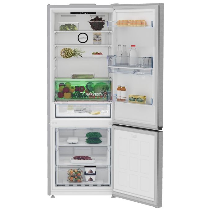 BEKO B3RCNE564HDXB Frigorifero con Congelatore Libera Installazione 490 Litri Classe Energetica E Metallico
