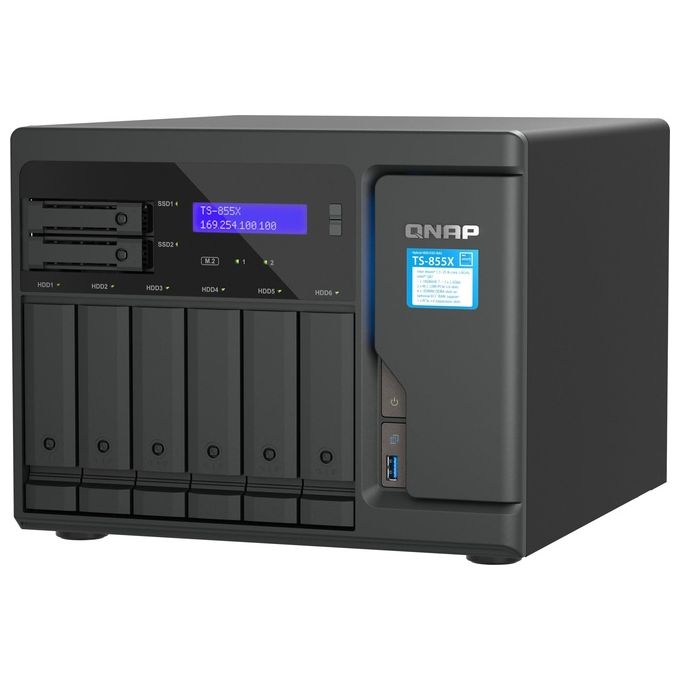 Qnap TS-855X SAN Tower Collegamento Ethernet LAN Nero C5125