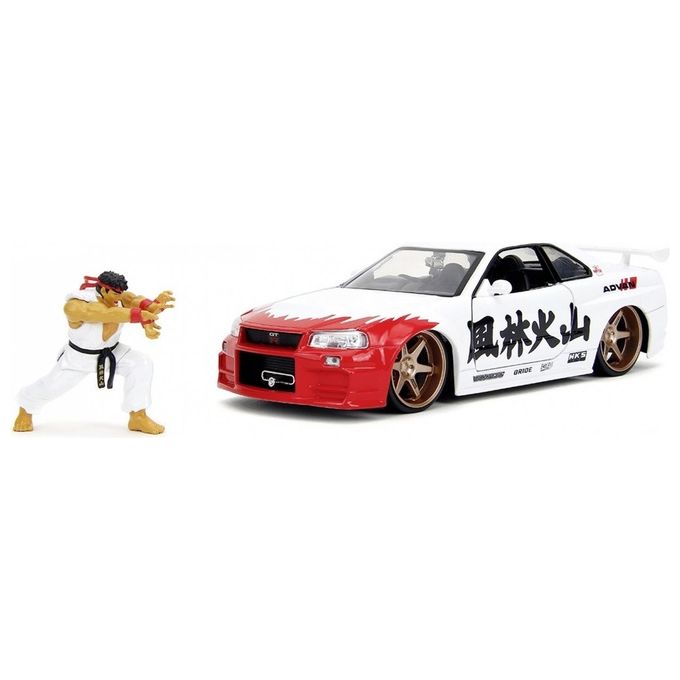Jada Street Fighter Ryu 1:24 Nissan Skyline GTR