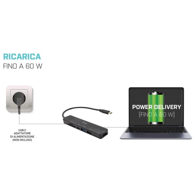 I-Tec Usb-C Travel Easy Dock 4K Hdmi e Power Delivery 60W
