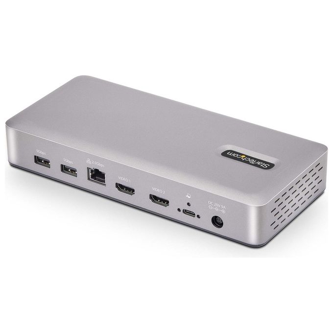StarTech.com Docking Station Usb4 Usb-c 40gbps Doppio Video Hdmi Fino a 2x 4k 60hz 4:4:4 (rgb) O 2x 4k 120hz 4:2:2 Dock Multi Monitor 6x Usb 2.5gbe 100W Pd