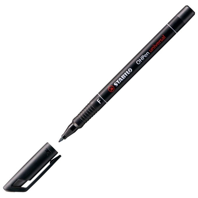 STABILO OHPen universal fine permanente colore Nero - Confezione da 10