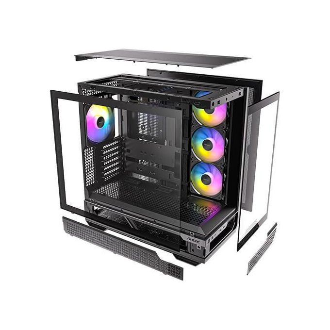 Antec C7 ARGB Supporto GPU RTX 40 4 Ventole ARGB PWM da 120mm Incluse Raffreddamento GPU Verticale Tipo C 10Gbps
