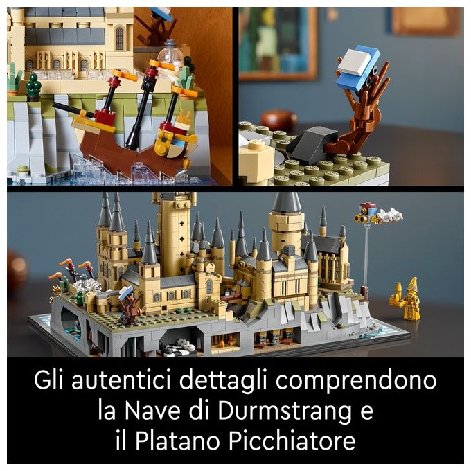 LEGO Harry Potter 76419 Castello e Parco di Hogwarts, Grande Set con Torre dell'Astronomia, Sala Grande e Camera dei Segreti