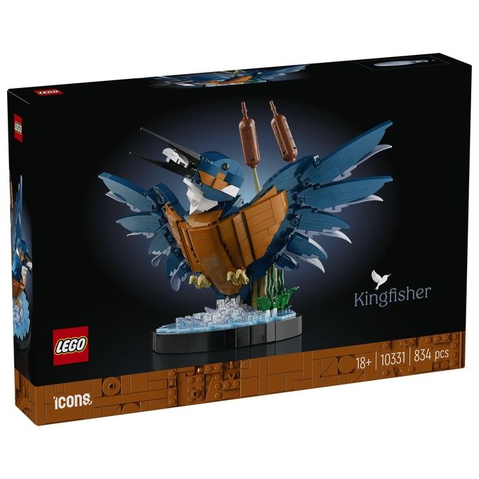 LEGO Icons 10331 Martin Pescatore, Kit di Modellismo per Adulti, Idea Regalo per Arredamento Casa o Ufficio, Hobby Creativo