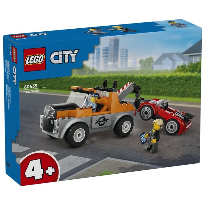 LEGO City Autogru' e Officina Auto Sportive Giocattolo Giochi Creativi da Meccanico per Bambini e Bambine da 4 Anni con Camion Carro Attrezzi e Macchina da Costruire Idea Regalo da Collezione 60435