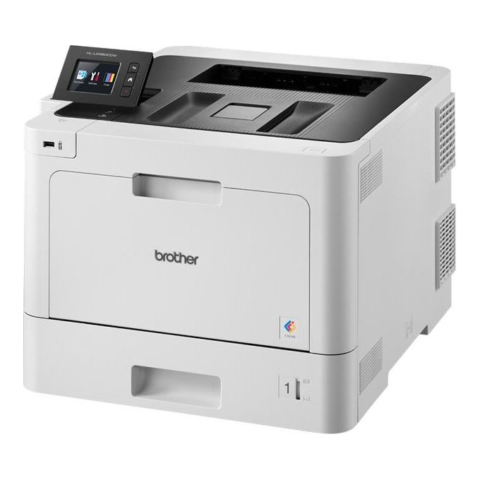 Brother HL-L8360CDW Stampante Laser a Colori, Velocita' di Stampa 31 ppm, Rete Cablata, Wi-Fi e Wi-Fi Direct, NFC, Stampa Fronte-Retro, bianco-nero