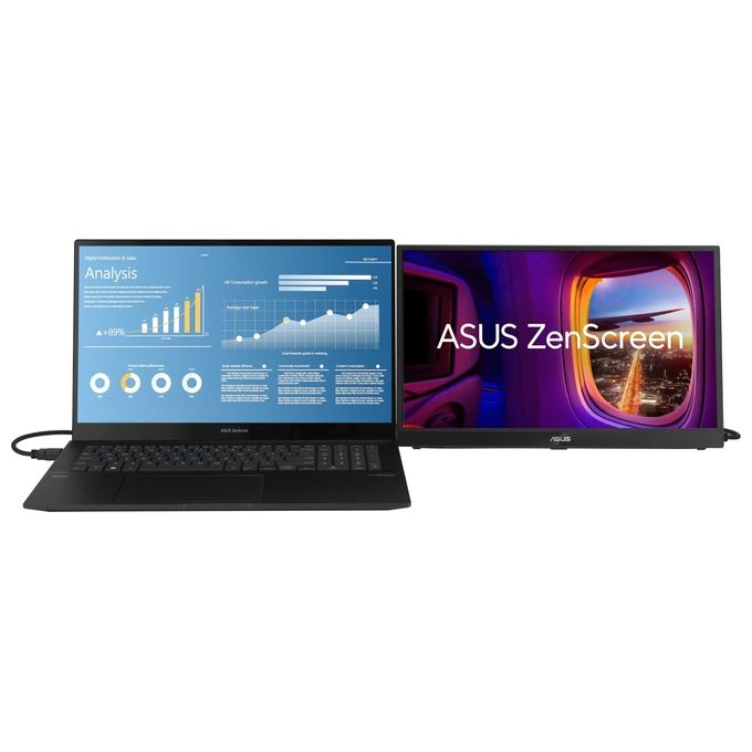 ASUS ZenScreen MB17AHG Monitor Pc 17.3'' 1920x1080 Pixel Full HD Nero