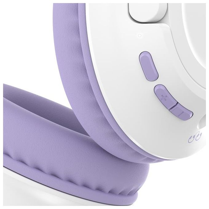 Belkin SoundForm Inspire Cuffie Wireless Over Ear con Microfono Integrato per Bambini Bianco-Lavanda
