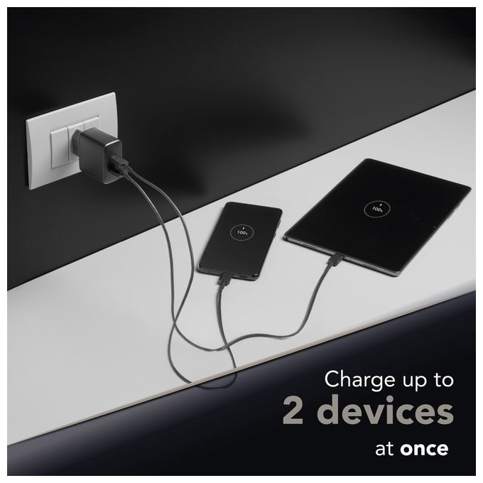 Cellular Line Caricabatterie Multipower PD 32W Nero