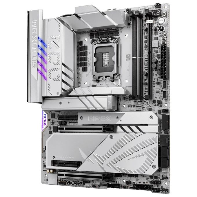 ASUS ROG Maximus Z890 Apex Scheda Madre Intel ATX 22122 Fasi di AlimentazioneSlot DDR5 PCIe 5.0 GPU di Nuova Generazione 6 Slot M.2 WiFi 7 AI Overclocking Slot PCIe Q-Release Slim