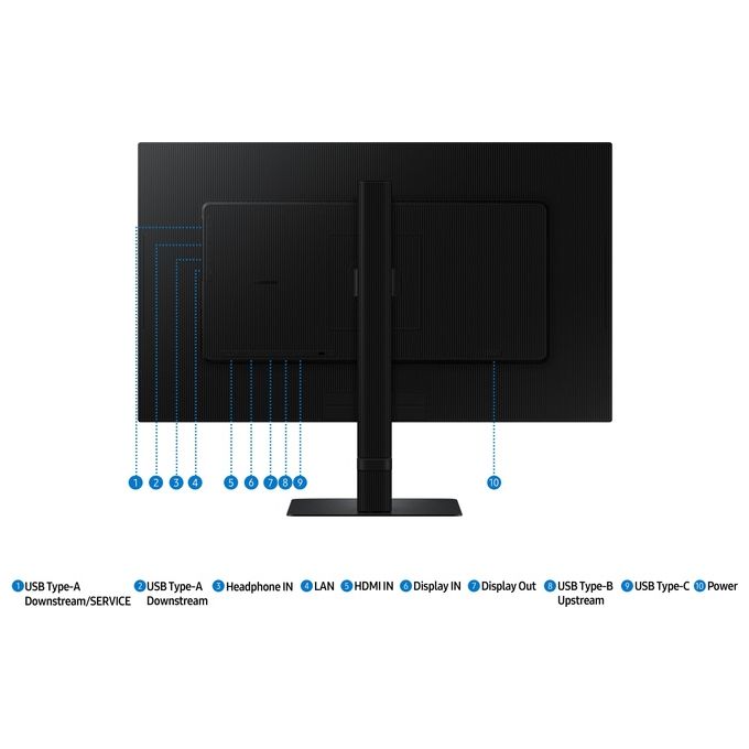 Samsung Monitor  LS27D600UAUXEN Monitor HRM ViewFinity S6 - S60UD  27'' QHD Flat