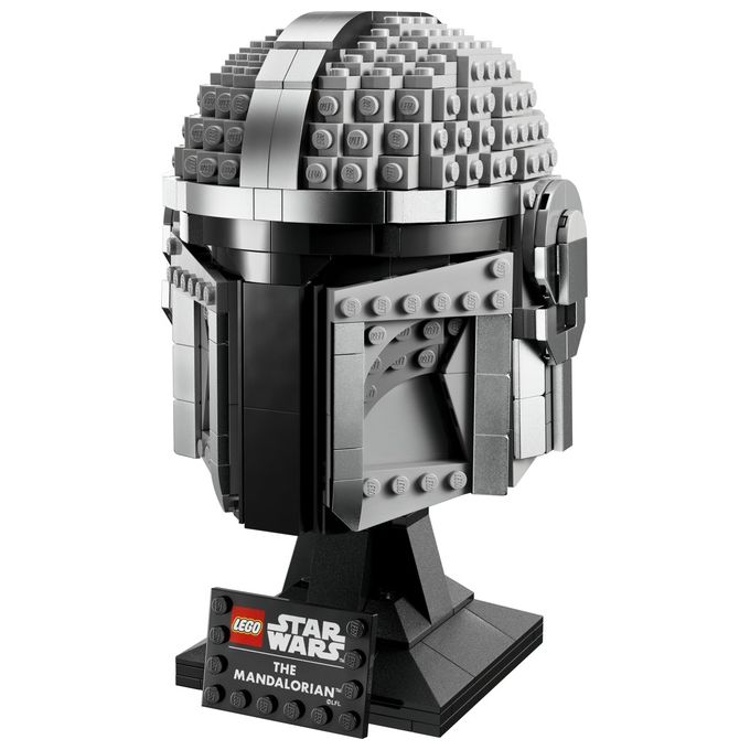 LEGO Star Wars 75328 Casco del Mandaloriano, Elmo da Collezione, Regalo per Adulti da Esposizione di Guerre Stellari