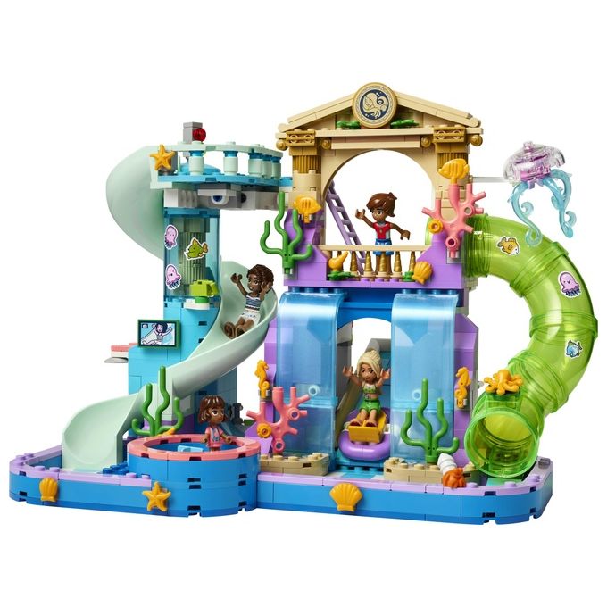 LEGO 42630 Friends Parco Acquatico di Heartlake City Giochi Creativi per Bambine e Bambini da 8 Anni in su da Costruire con Scivoli per l'Acqua 4 Personaggi e Accessori Idee Regalo di Compleanno