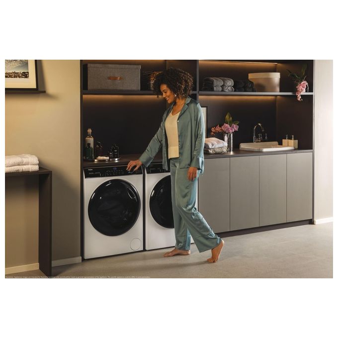 Haier HW90-B14959U1 I-Pro Series 5 Lavatrice Carica Frontale 9 Kg 1400 rpm Classe A Direct Motion Wi-Fi Vapore ABT (85x60x57 cm) colore Bianco