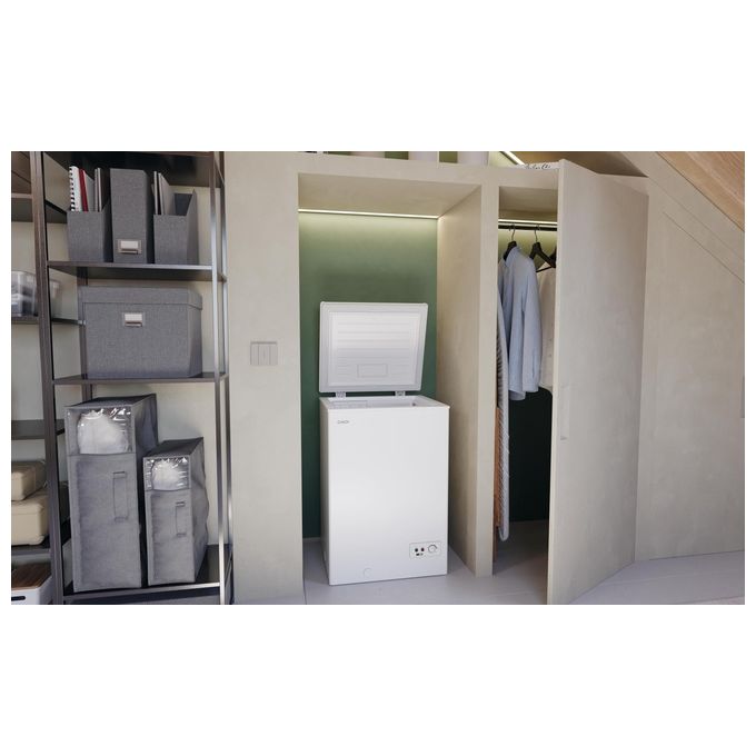 Candy CCHH 100E Congelatore a Pozzetto Orizzonatale 97 Litri Classe E Capacita' di Congelamento 45 kg-24h Statico colore Bianco