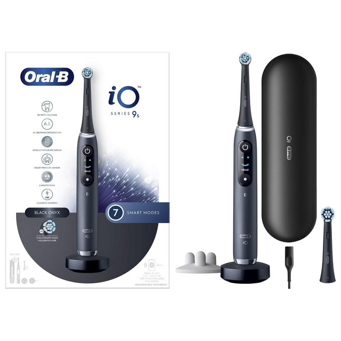 Braun Oral-B iO 9S Spazzolino Elettrico 7 Modalita' Spazzola Rotante Magnetico Nero