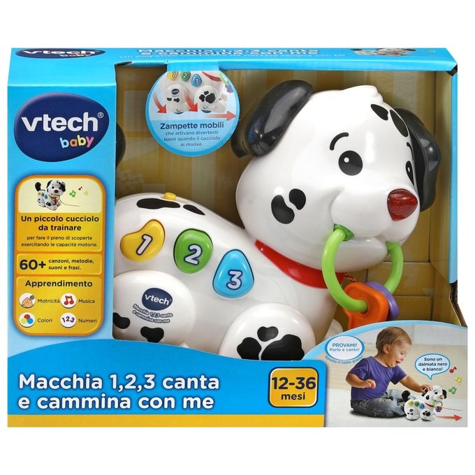 VTech Baby Macchia 1 2 3 Canta e Cammina con Me!