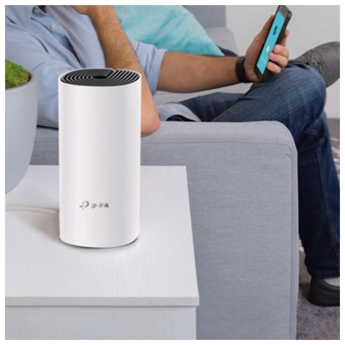 TP-Link Deco M4 Wifi Mesh Dual Band AC1200 2 Porte Ethernet Gigabit Unita' aggiuntiva per una ottima copertura Supporta fino a 10 unita' in una casa