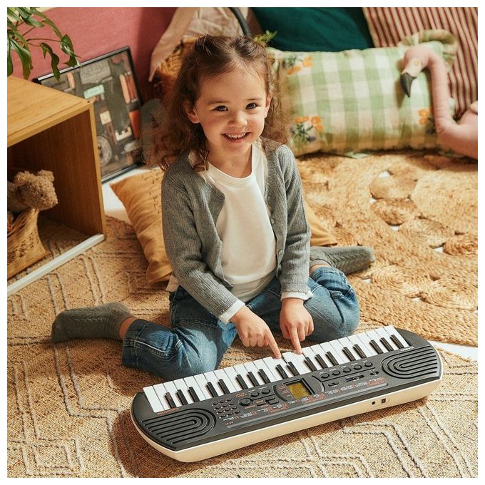 Casio Tastiera SA-81, 44 Mini Tasti, Nero, per Bambini e Principianti, Portatile