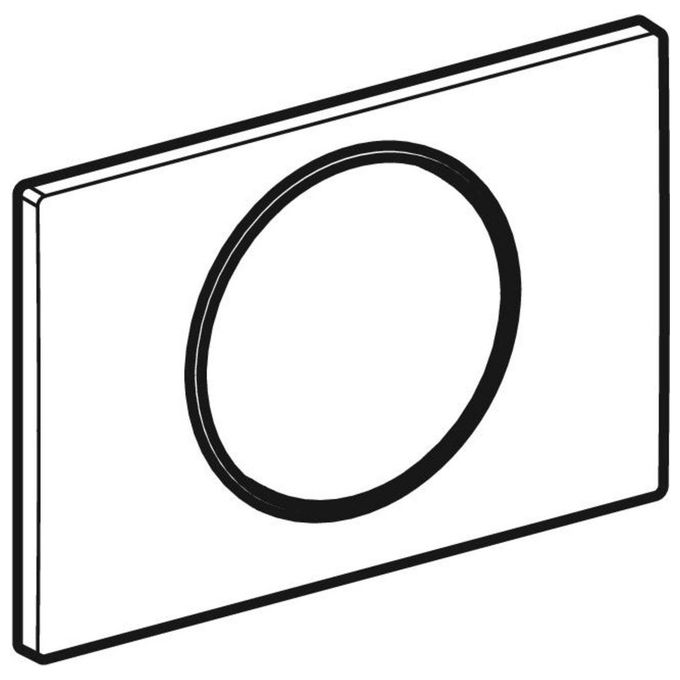 Geberit Sigma10 Stop Placca 1 Pulsante Bianco-Cromo-Bianco