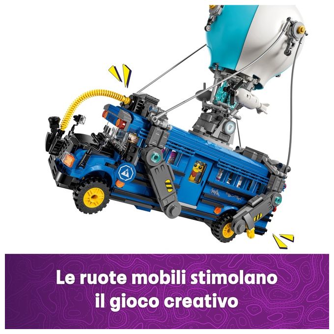 Lego 77073 Fortnite Bus della Battaglia Set da Costruzione 954 pezzi con 9 Minifigure eta' 10+