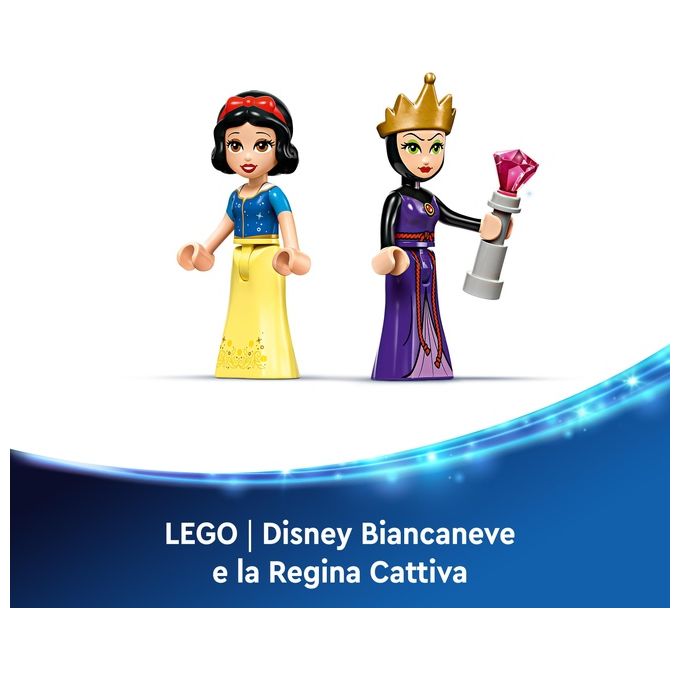 LEGO Disney Portagioie di Biancaneve Giocattolo Principesse da Costruire Giochi per Bambine e Bambini da 6 Anni con Mini Bamboline Accessori e un Braccialetto Personalizzabile Idea Regalo 43276