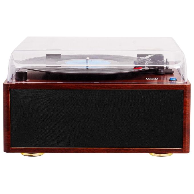 Trevi TT 1030 BT Giradischi a trasmissione diretta con 2 Velocita' per 33 45 e 78 Giri-min Potenza 30 Watt colore Legno