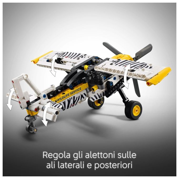 LEGO Aereo Bush Technic 42198 Modellino da Costruzione Innovativo ed Educativo per Appassionati di Ingegneria e Design Creativo