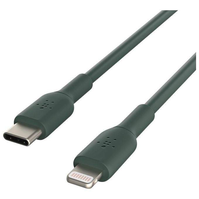 Belkin CAA003bt2MBK BOOST Caricabatterie Lightning a USB-C Cavo 2mt Nero