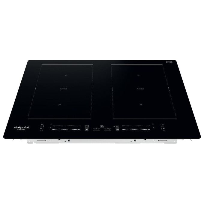 Hotpoint HS 5160C NE Piano Cottura a Induzione 4 Zone 18 Livelli di potenza Touch Control Zona Flexi Duo Blocco Comandi 60 cm Nero