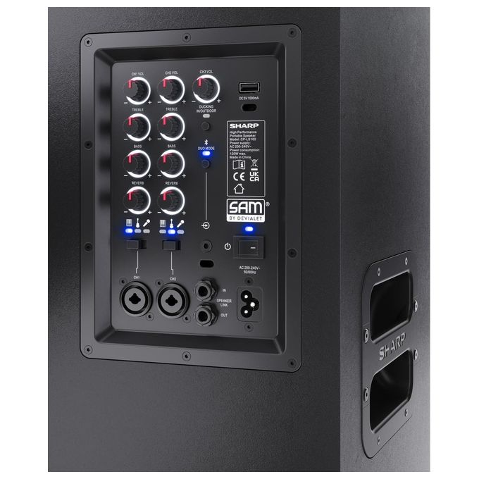 Sharp SUMOBOX CP-LS100 Sistema di Altoparlanti Nero