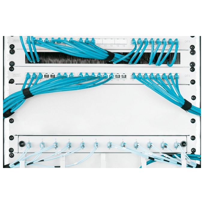 Digitus pannello cieco 3 unita' per chiusura spazi vuoti in armadi rack 19'' viti incluse grigio