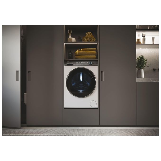 Haier HW100BD149 Lavatrice caricamento frontale 10 kg Classe A Profondita' 54 cm Centrifuga 1400 giri Motore Inverter Funzione Vapore colore Bianco Wifi