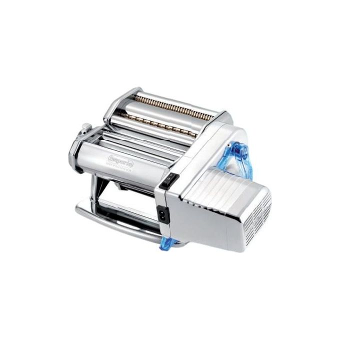 Imperia Macchina per Pasta Elettrica 3650, 80W, Argento, Fettuccine Tagliolini