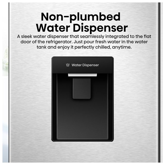 Hisense RQ5P470SMIE – Frigorifero Americano Side by Side 483 L, Classe E, Total No Frost,  Inox