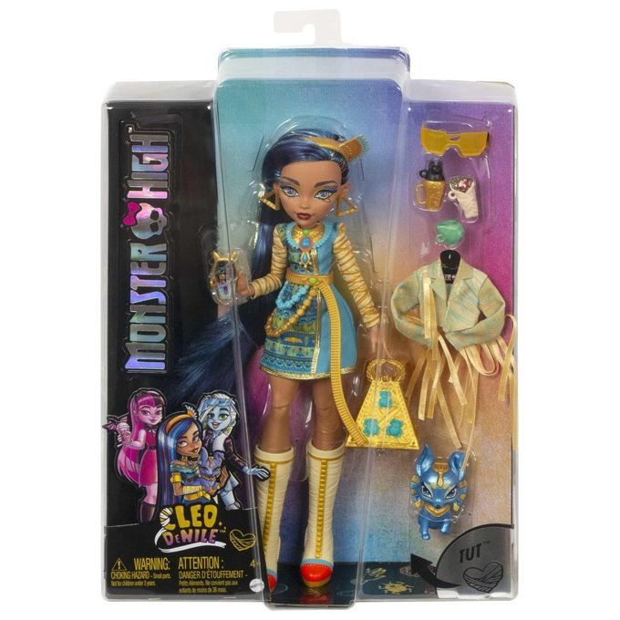 Mattel Monster High Core Collection HPD53 - Bambola articolata Monster High con cucciolo assortito, look fashion horror, accessori stilosi e punti di movimento