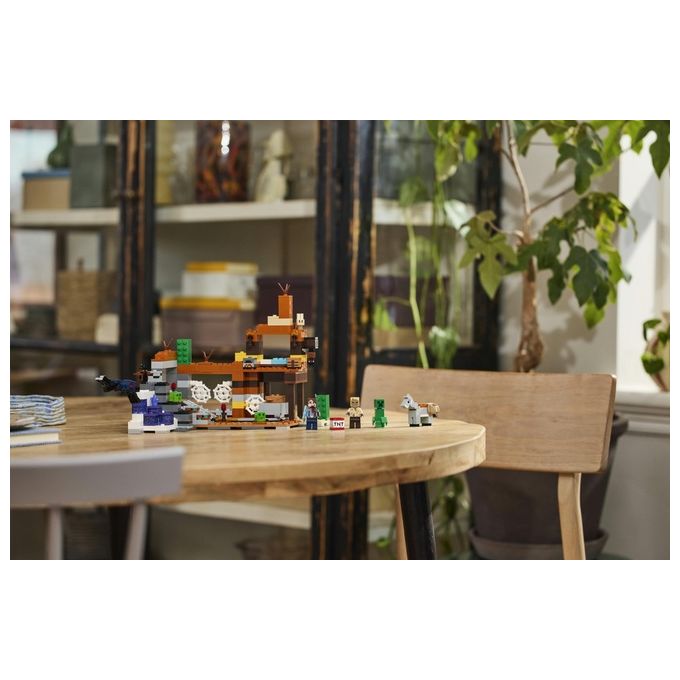 LEGO Minecraft La Miniera delle Badlands Modellino da Costruire di Bioma con Personaggi Accessori e Mob Ostili Giochi Creativi per Bambini e Bambine da 8 Anni Idea Regalo di Compleanno 21263
