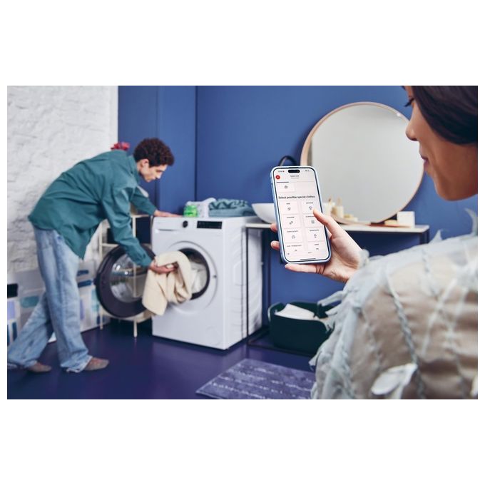 Candy BR 48B6-S ProWash 500 Lavatrice Frontale 8 Kg 1400 rpm Classe A Wi-Fi Inverter 16 Programmi (85x60x53 cm) colore Bianco