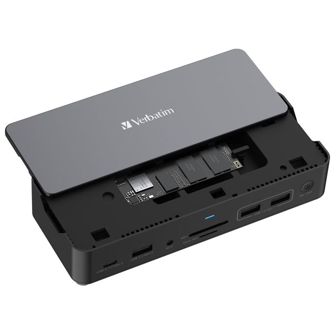 Verbatim CDS-15SSD USB-C Pro Docking Station 15 porte con SSD Incluso