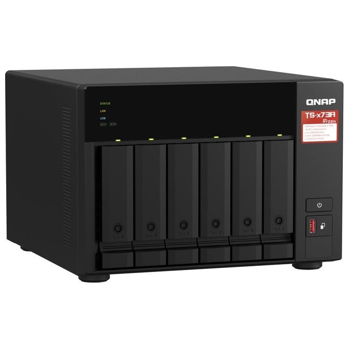 Qnap TS-673A NAS Tower Collegamento Ethernet LAN Antracite V1500B