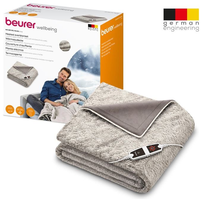 [ComeNuovo] Beurer HD 150 XXL Nordic Coperta Elettrica in Morbido Micropile 200x150cm