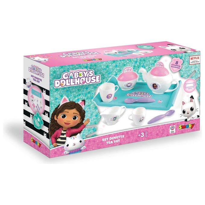 Smoby Casa delle Bambole di Gabby Servizio da te'