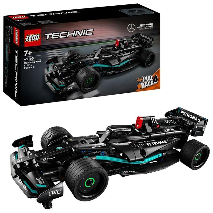 LEGO Technic 42165 Mercedes-AMG F1 W14 E Performance Pull-Back, Macchina Giocattolo da Costruire, Gioco Creativo per Bambini 7+