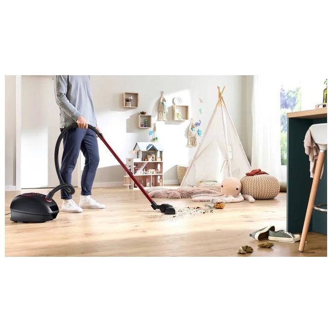 Bosch BGB41POW1 Aspirapolvere con Sacco a Traino Potenza 850 Watt Capacita' 4 Litri ProPower colore Nero