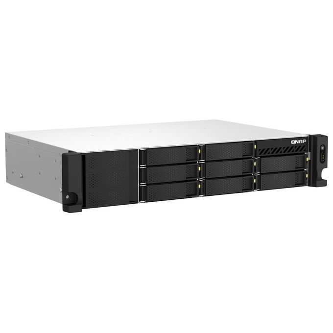 Qnap  TS-864EU-RP-8G Server Nas e di Archiviazione Armadio 2U Collegamento Ethernet Lan Nero