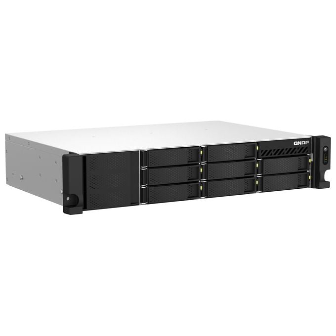 QNAP TS-864EU-8G Server NAS Rack 8 Alloggiamenti HDD SSD SATA III Intel Celeron 8 GB DDR4 Ethernet 2.5 Gbps colore Nero